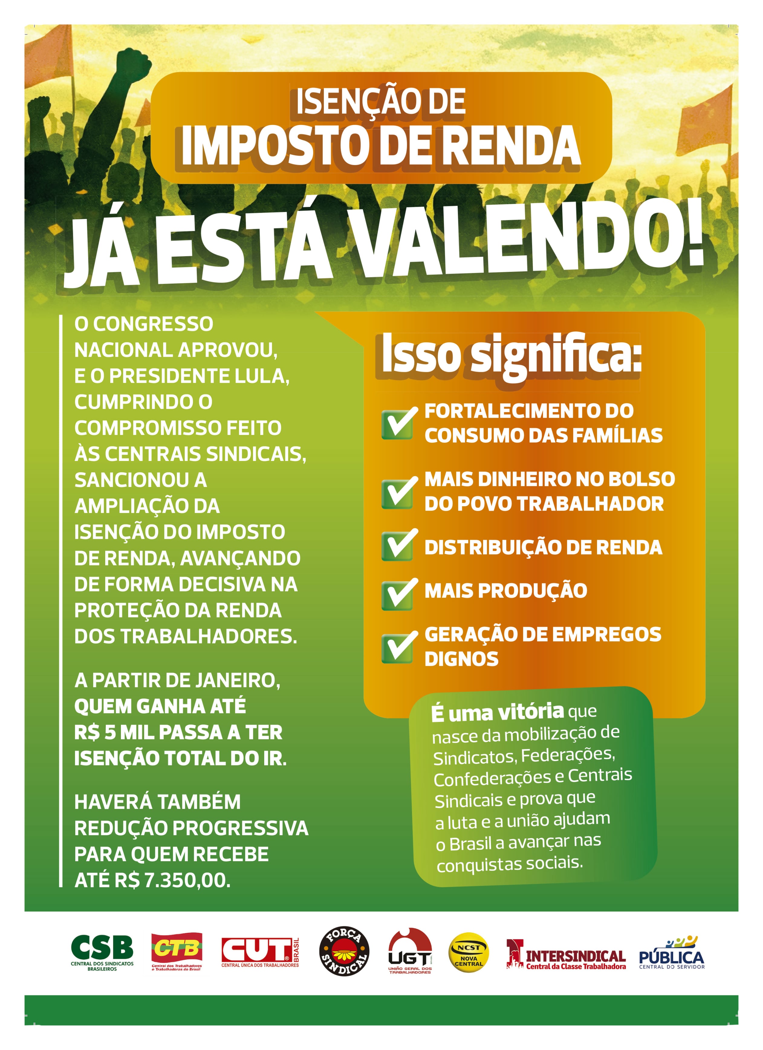 Isenção de Imposto de Renda